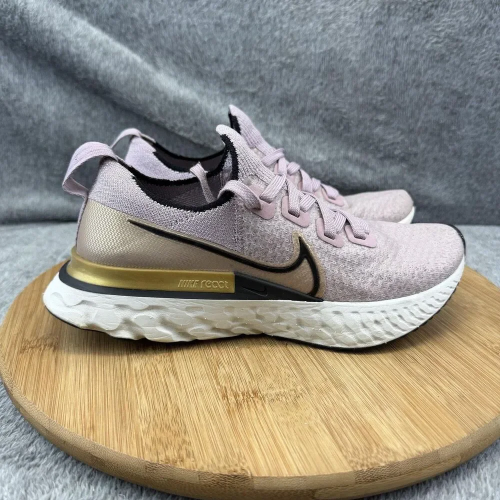 Nike React Infinity Run Flyknit 3 Shoes Womens Size 6.5 Pink Sneakers CD4372-500